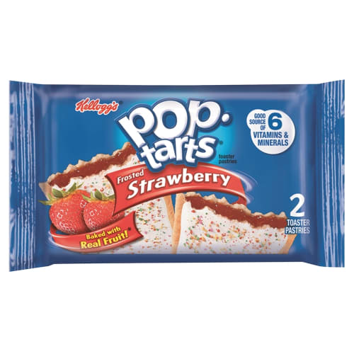 Kellogg's® Pop-Tarts®, Frosted Strawberry, 3.67oz, 2/Pack, 6 Packs/Box